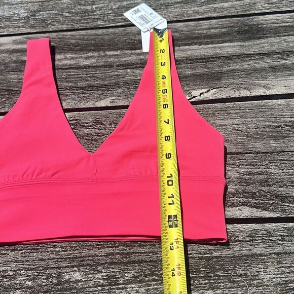 Lululemon Align V-Neck Bra Light Support, A/B Cup Lip Gloss pink size 6 NWT - Picture 5 of 7